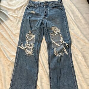 Aeropostale ripped baggy jeans